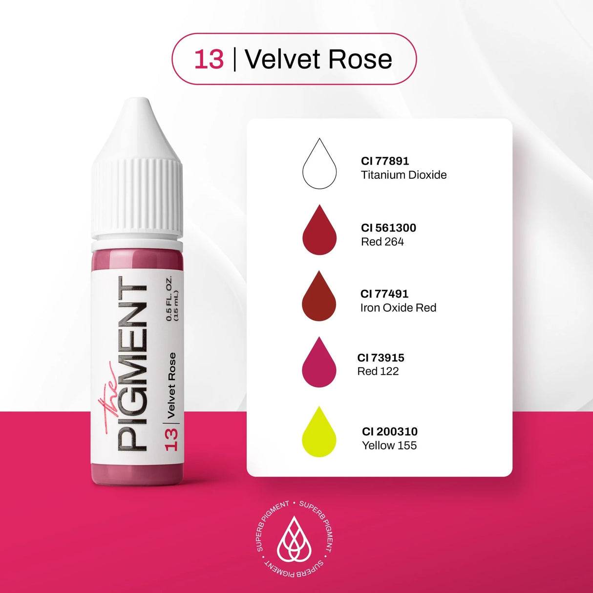 The Pigment 13 Velvet Rose Пигмент (15ml)