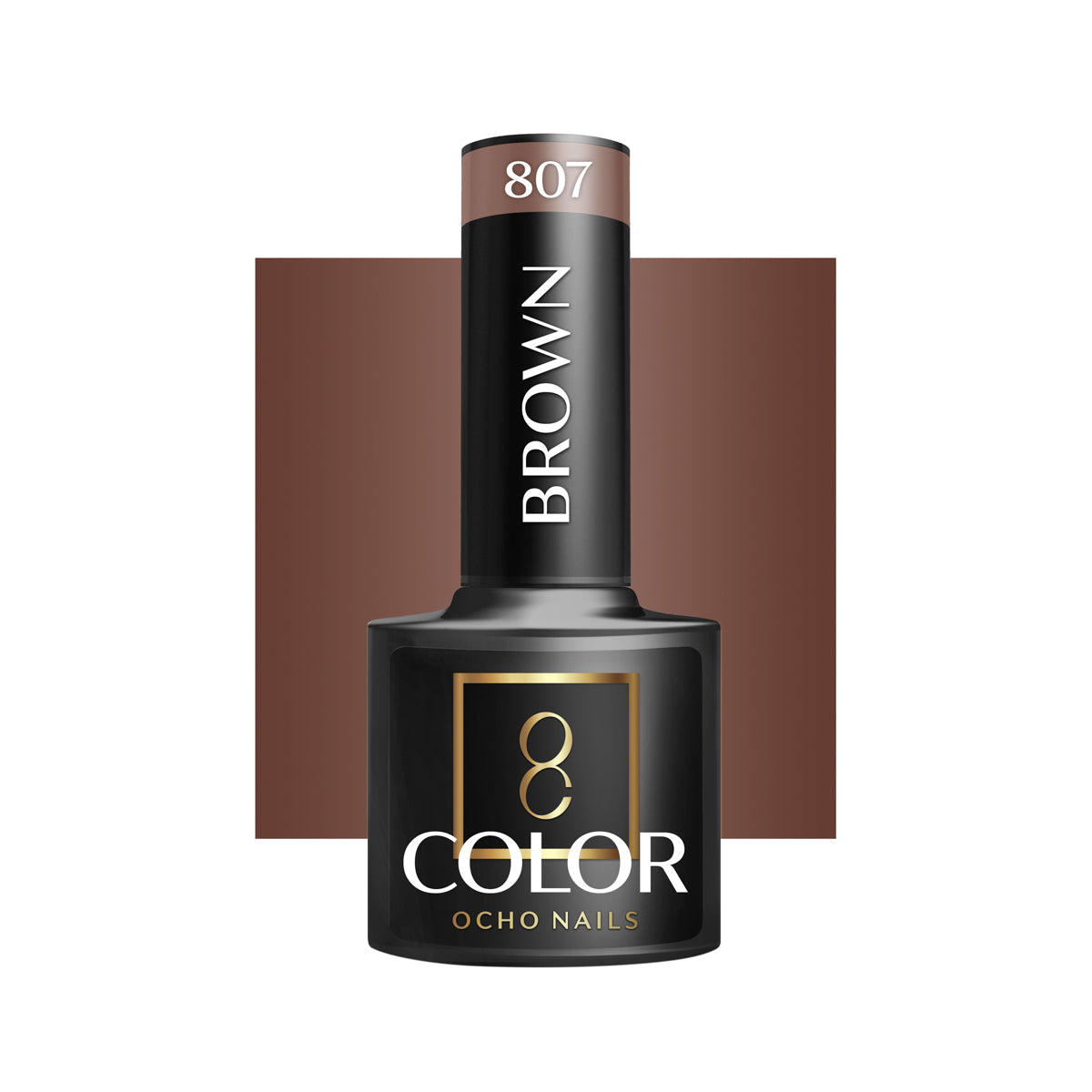 OCHO NAILS Hybrid nail polish brown 807 -5 g - BVShop