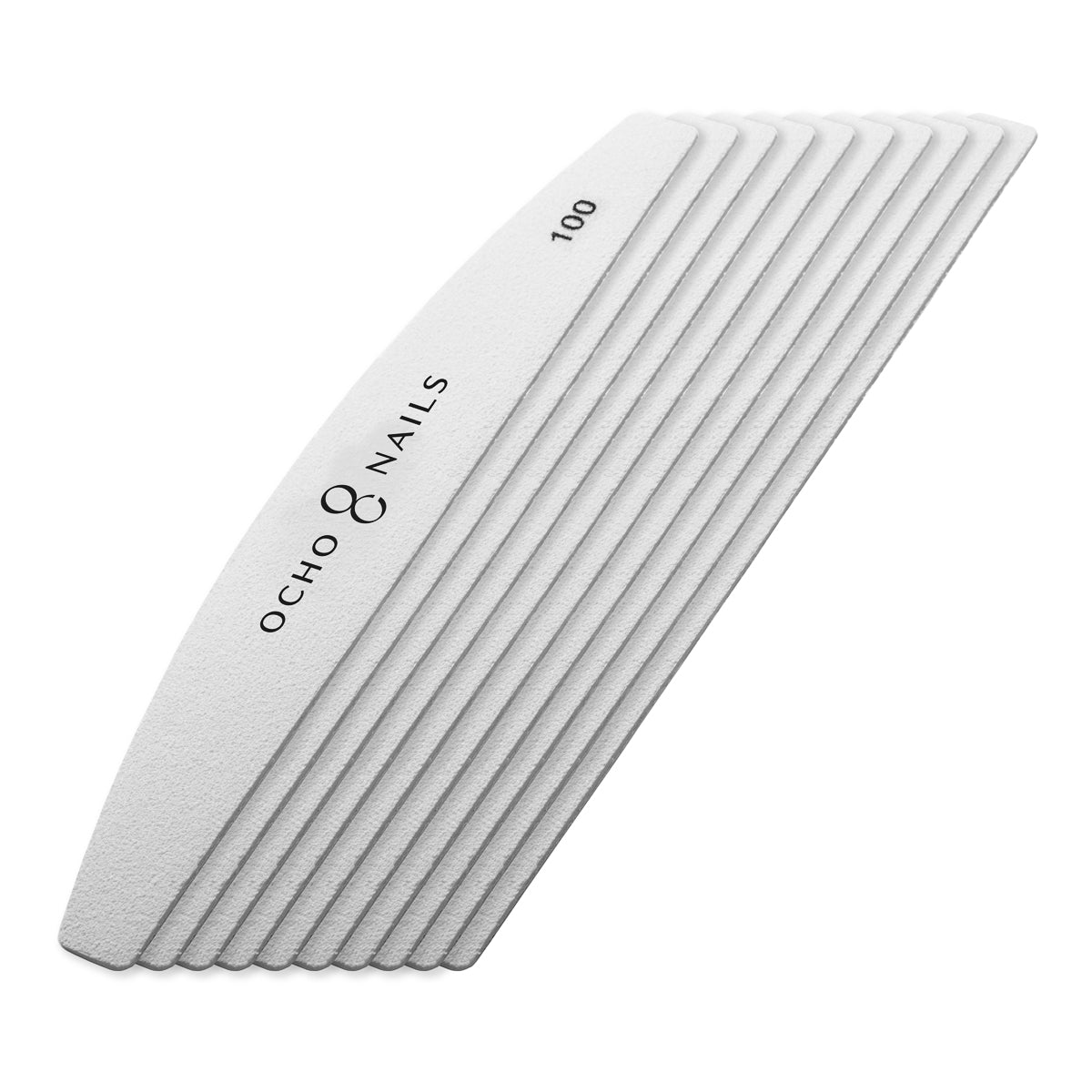 Ocho Nails replacement papers for half-moon metal file. 100 10 pcs. - BVShop