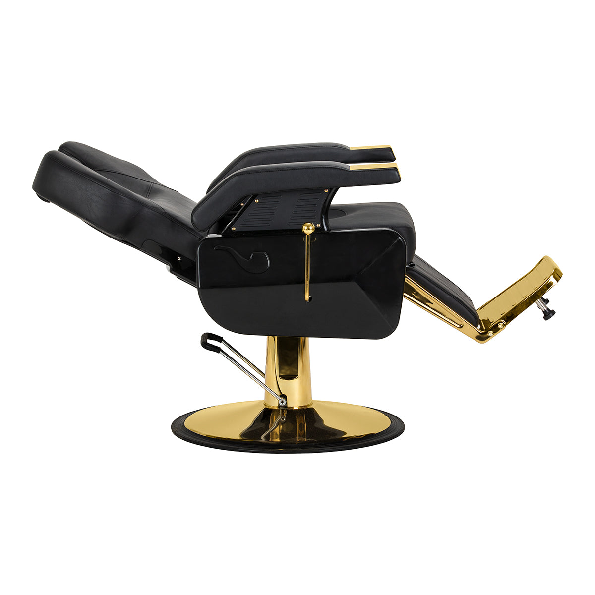 Hair System New York barber chair black gold - BVShop