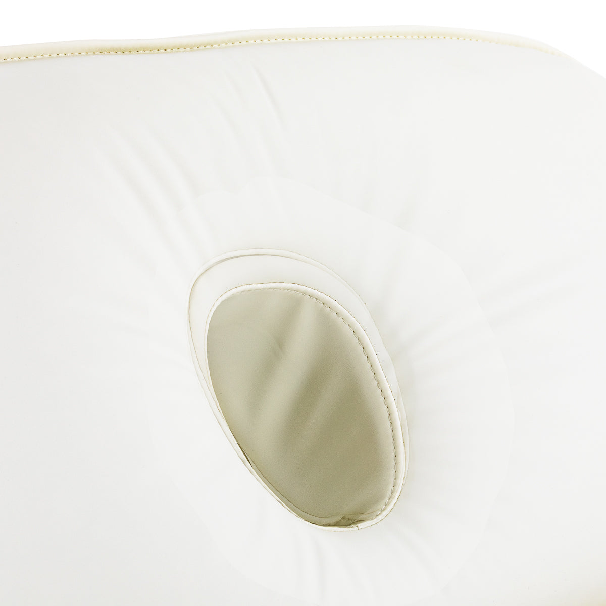Sillon Cloud cream electric beauty chair viewed from the rear