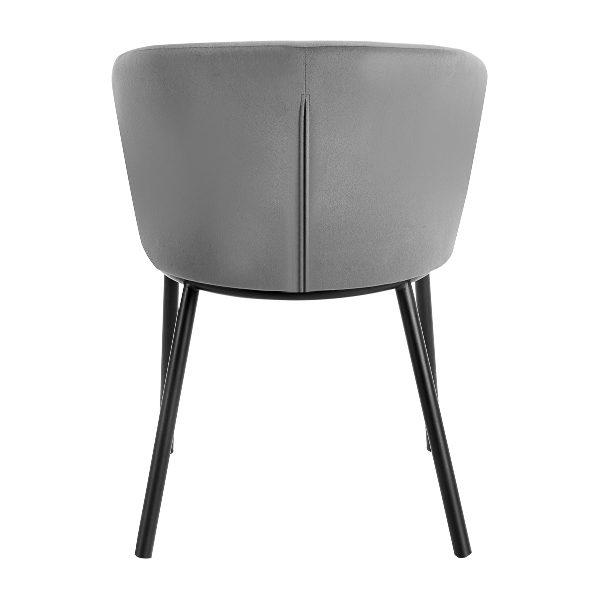 4RICO Linea grey salon chair with soft velour seat
