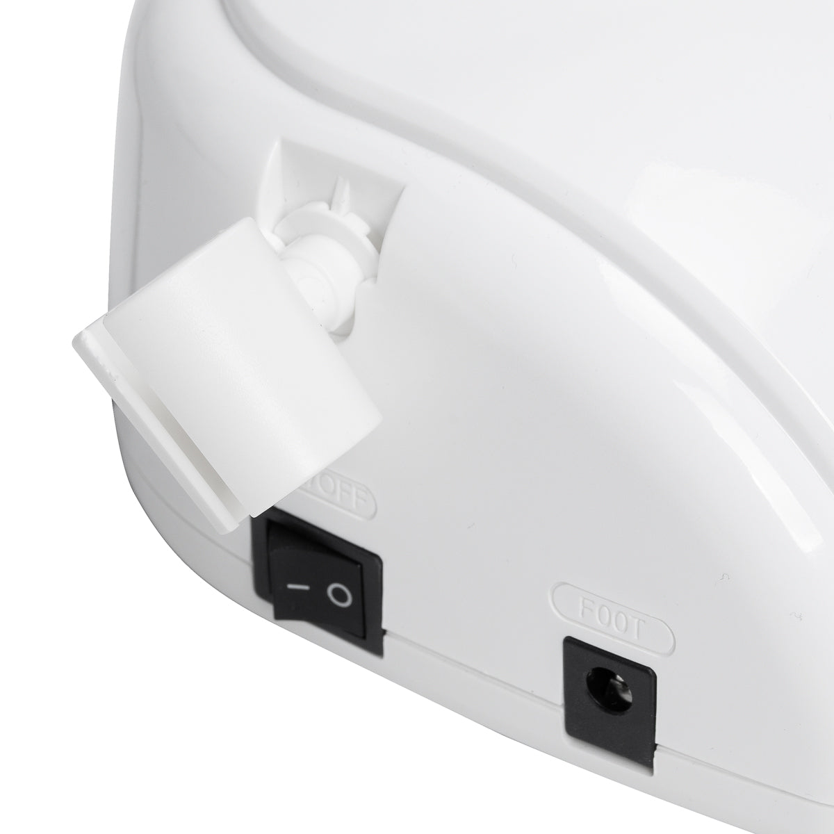 EXO Futura Nagu Frēze 65W – Balta · Savienojuma ligzdas