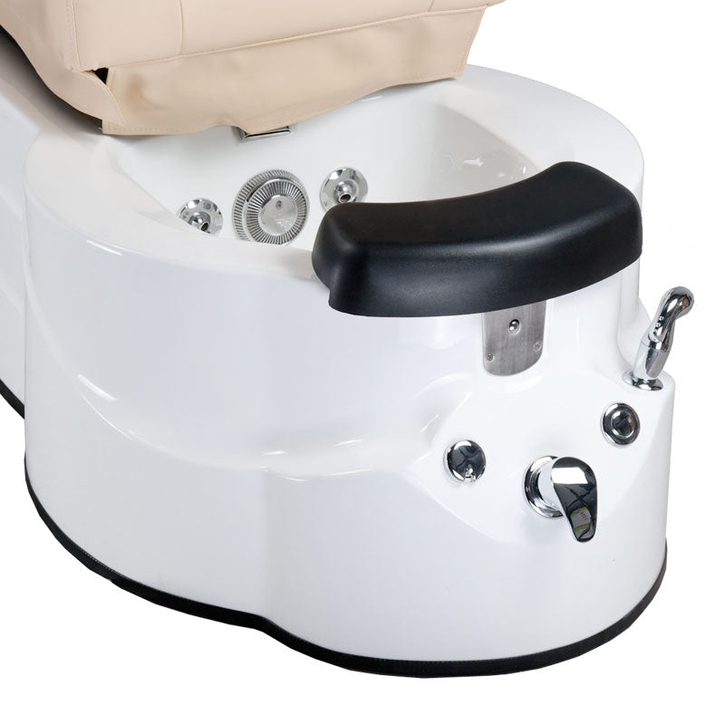 Fotel do pedicure z masażem BR-3820D Kremowy - BVShop