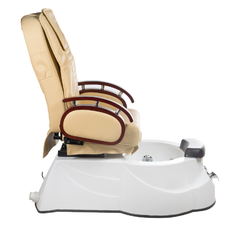 Fotel do pedicure z masażem BR-3820D Beżowy - BVShop
