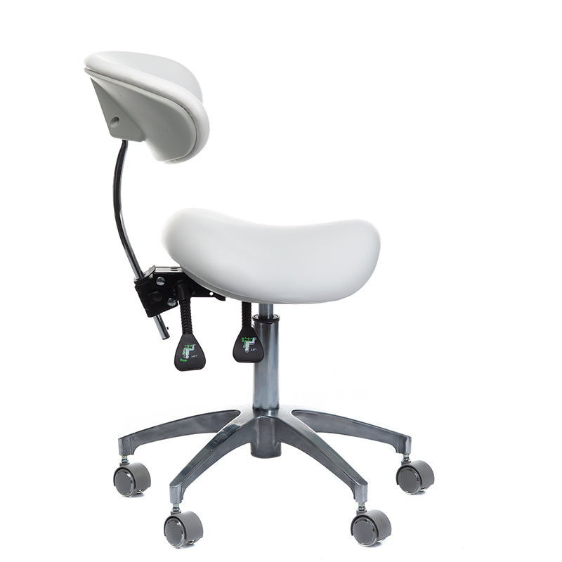 Taboret medyczny z oparciem BD-Y925 White - BVShop