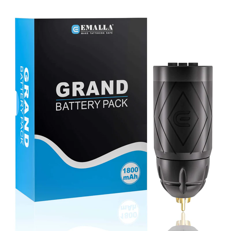 Emalla Grand spare battery pack, RCA adapter and presentation box