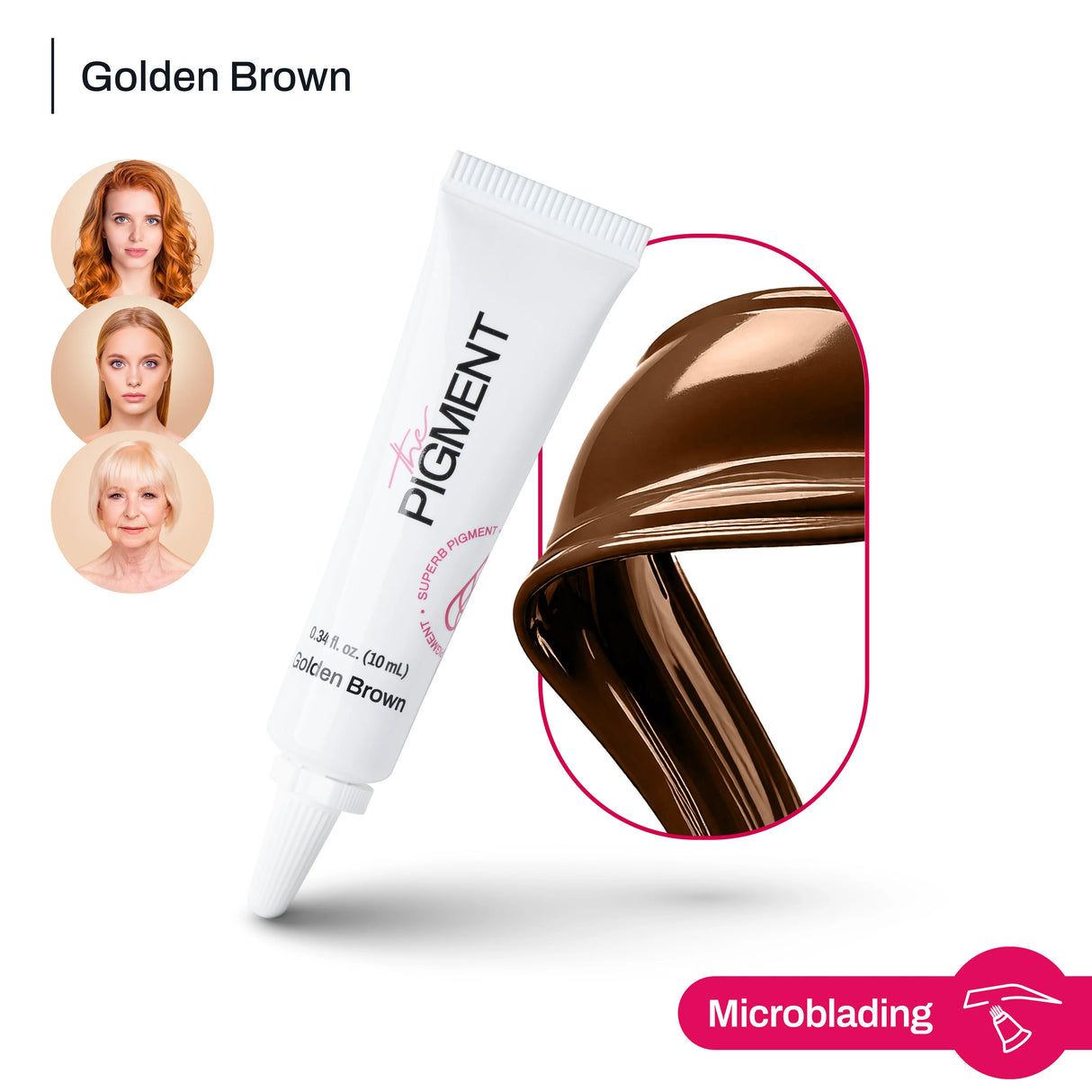 The Pigment Microblading Golden Brown Pigments 10ml