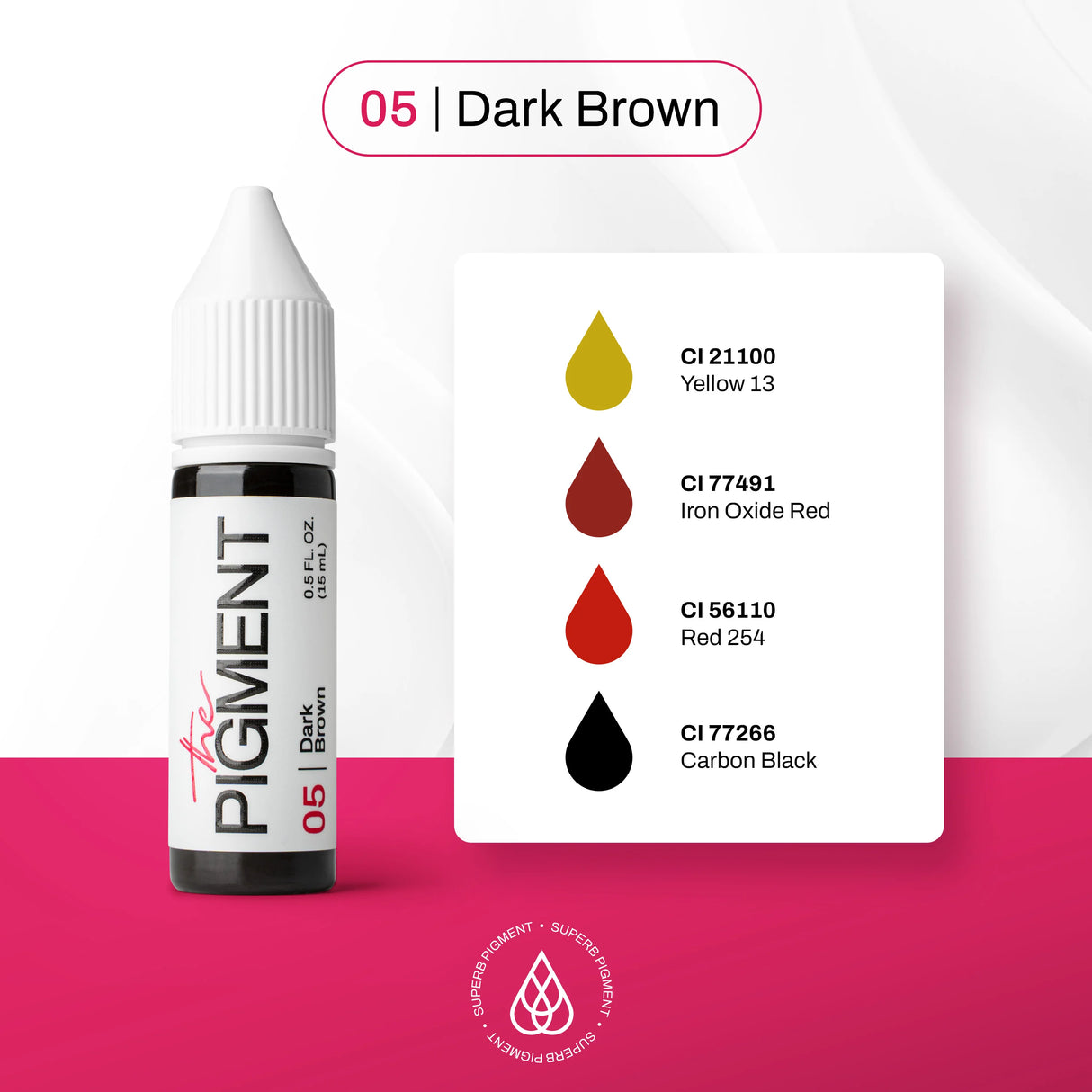 The Pigment 05 Dark Brown Пигмент 15ml