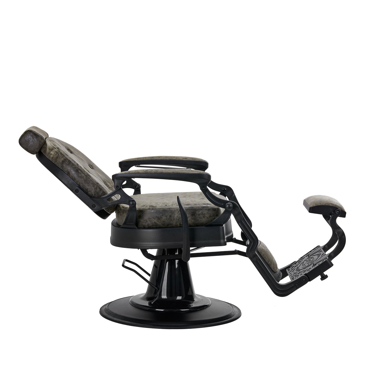 Barber chair President Old Leather Green - BVShop