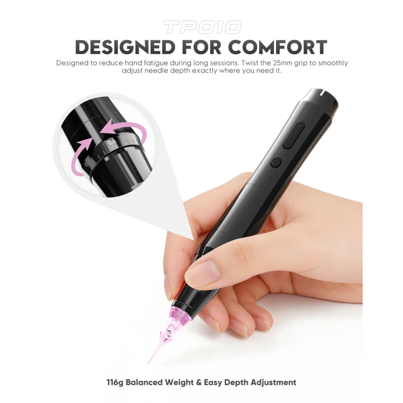 Biomaser TP010 bezvadu machine pen komplekts