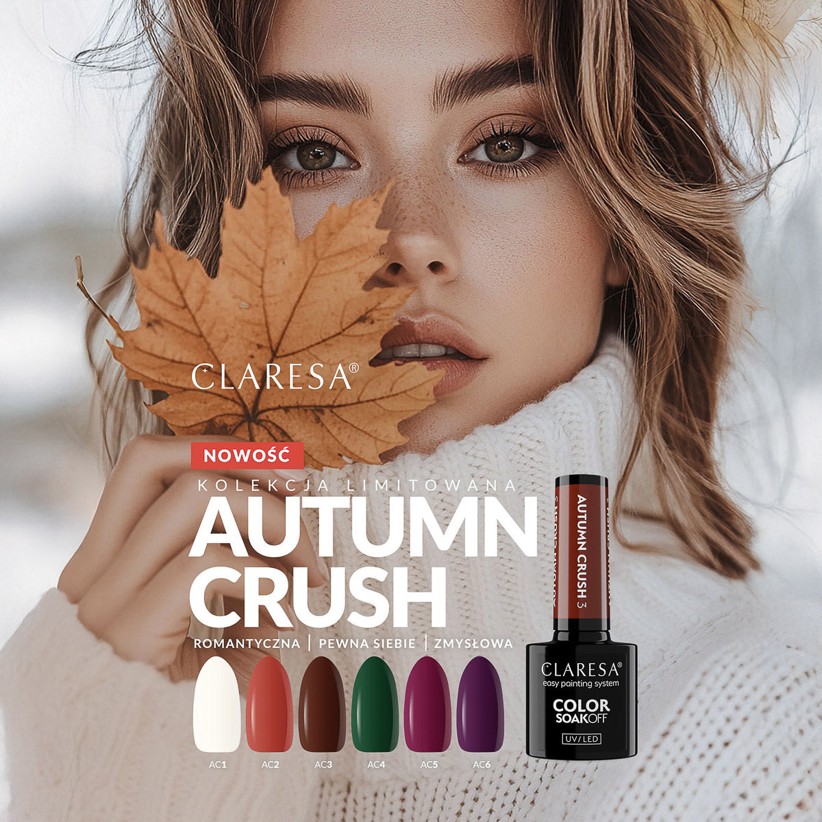 CLARESA HYBRID NAIL POLISH AUTUMN CRUSH 1 5G - BVShop