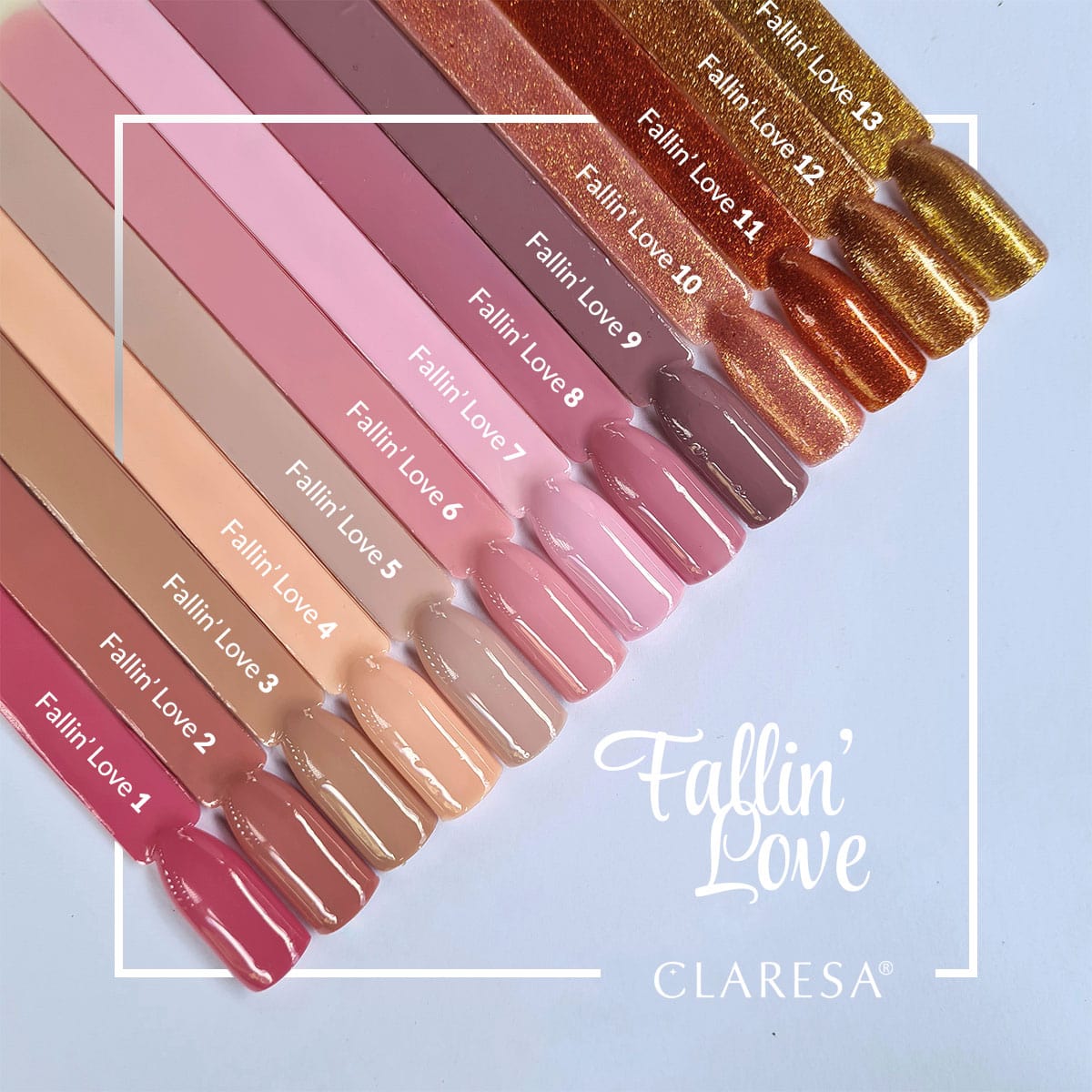 CLARESA Hybrid nail polish FALLIN "LOVE 11 - BVShop