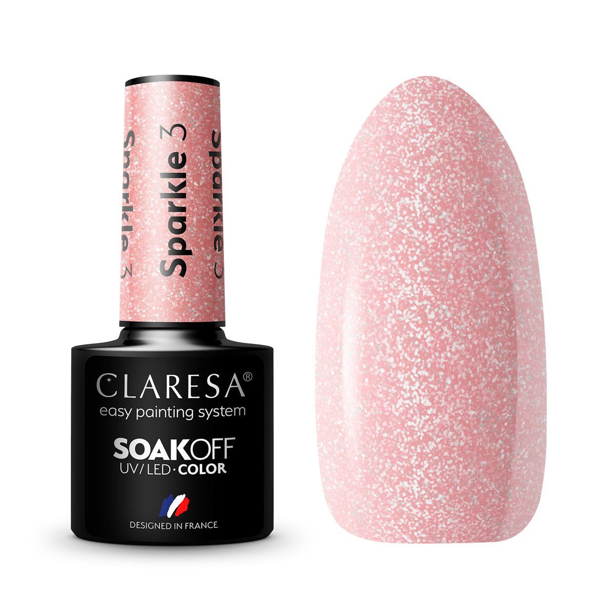 CLARESA Hybrid nail polish SPARKLE 3 -5g - BVShop