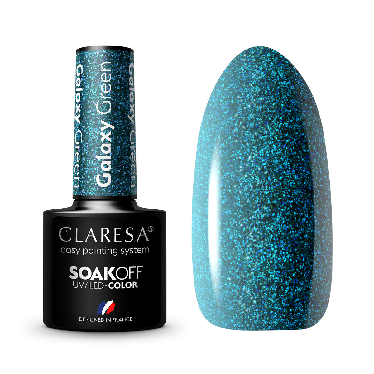 CLARESA Hybrid polish Galaxy Green 5g - BVShop