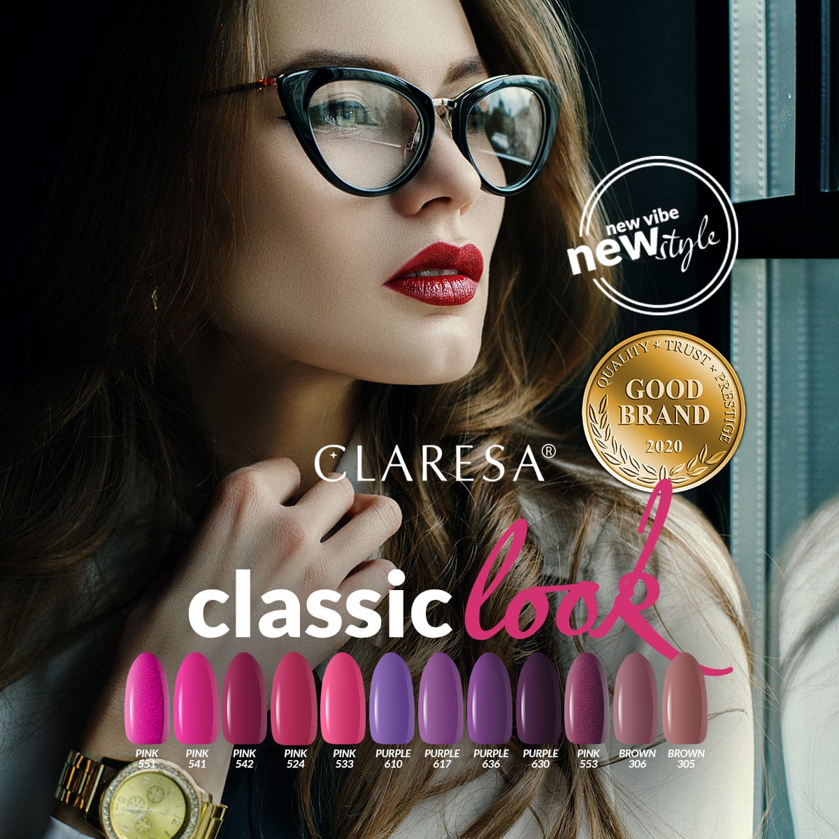 CLARESA Hybrid polish PURPLE 630 -5g - BVShop