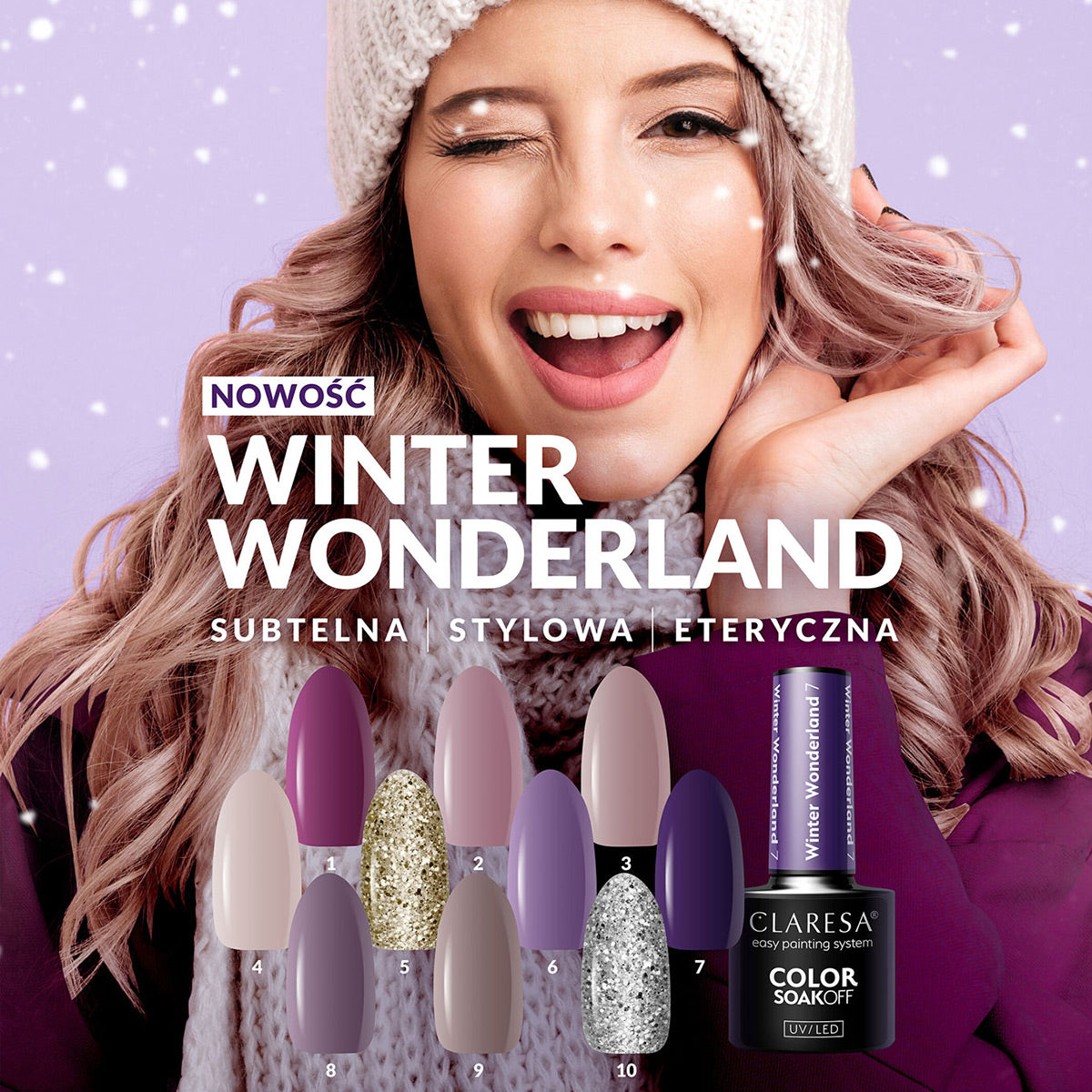 CLARESA Hybrid Polish Winter Wonderland 6 - 5g. - BVShop