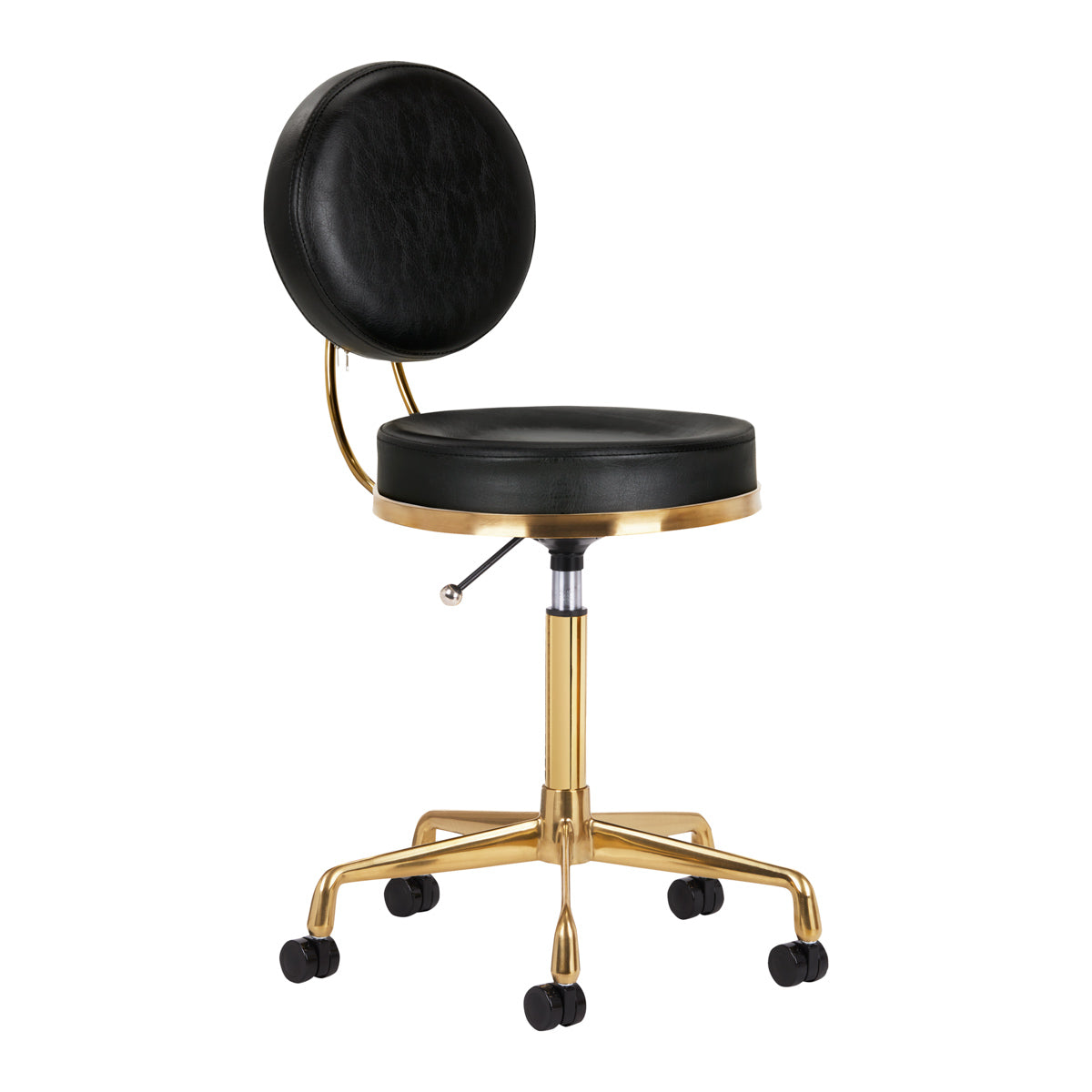 COSMETIC STOOL H5 GOLD BLACK - BVShop