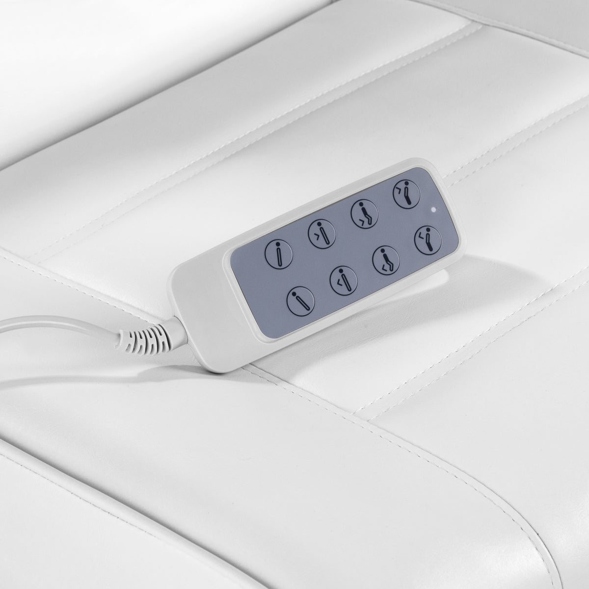 Electric cosmetic chair lux 4m white with a cradle - BVShop