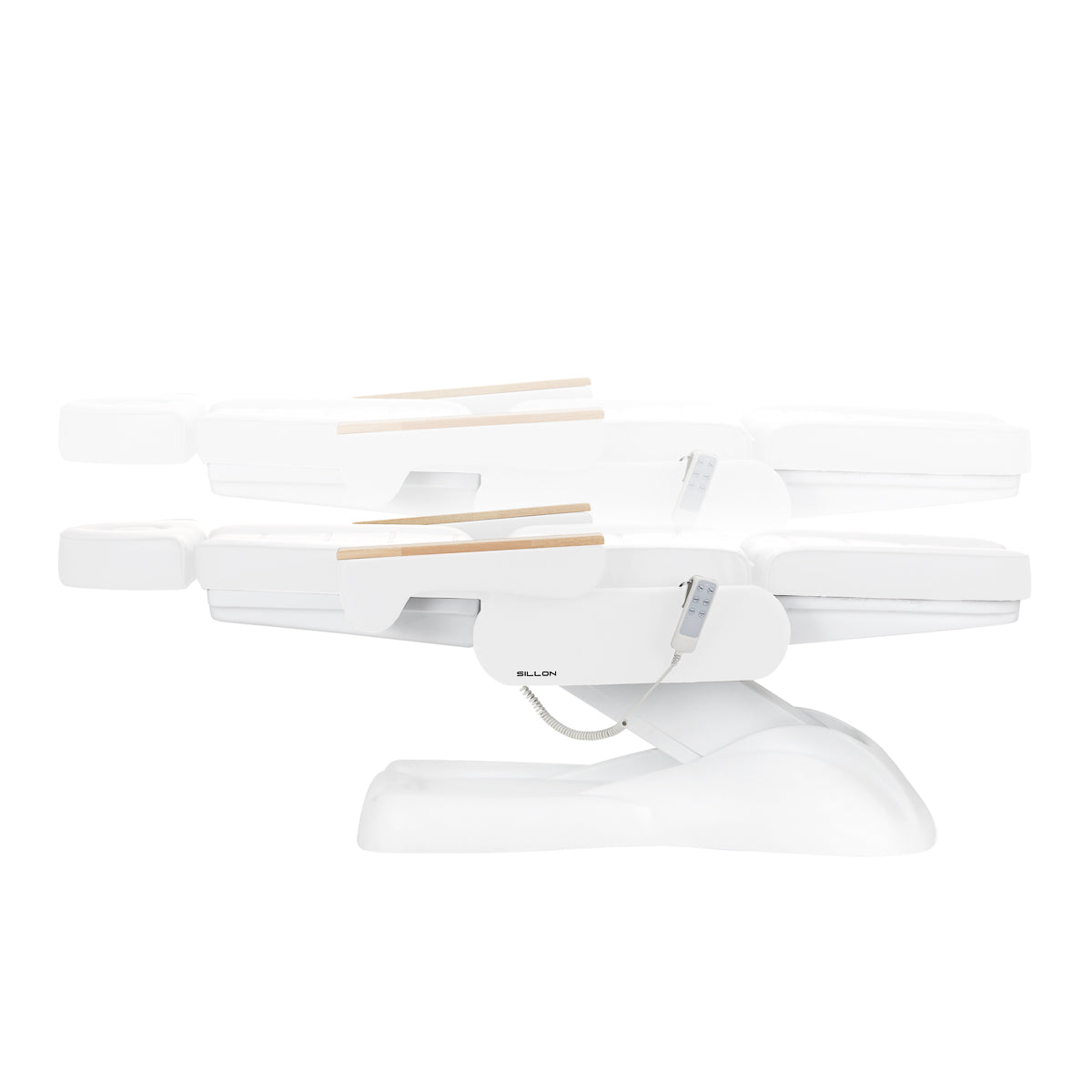 Electric cosmetic chair SILLON Lux 273b 3 motors white - BVShop