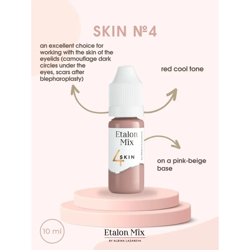 Набор пигментов для камуфляжного татуажа Etalon Mix, 6x5 мл