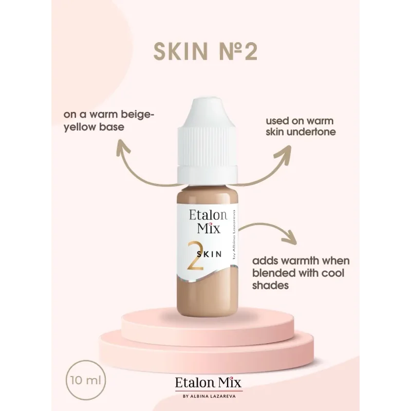 Набор пигментов для камуфляжного татуажа Etalon Mix, 6x5 мл