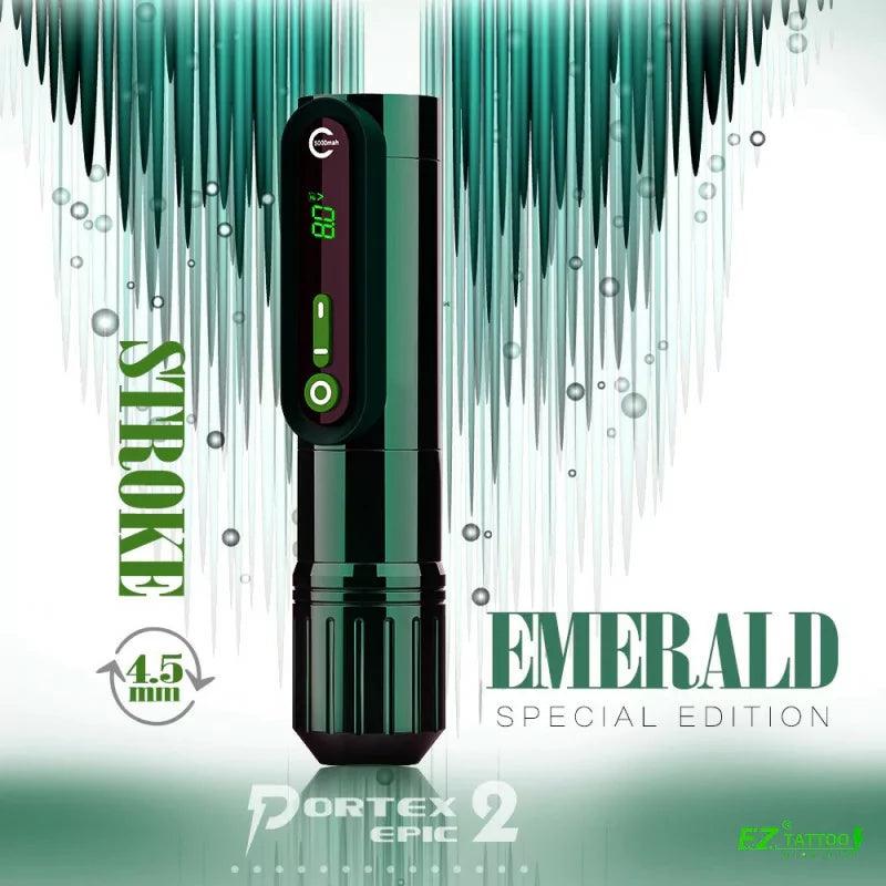 EZ P2 Epic Wireless Tattoo Pen Emerald - BVShop