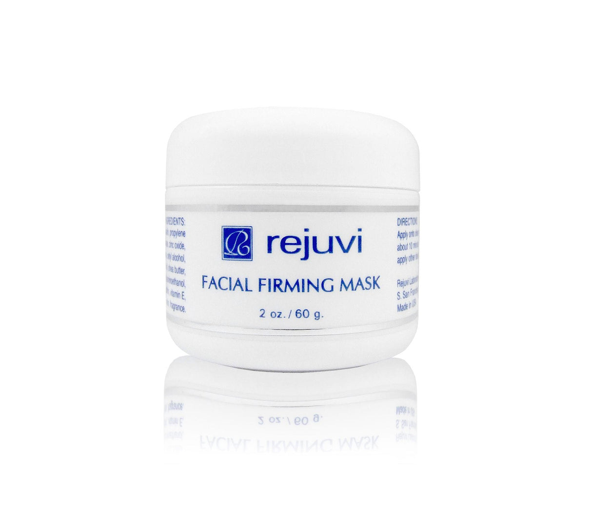Rejuvi Facial Firming Mask 60g jar for professional anti-aging skincare use