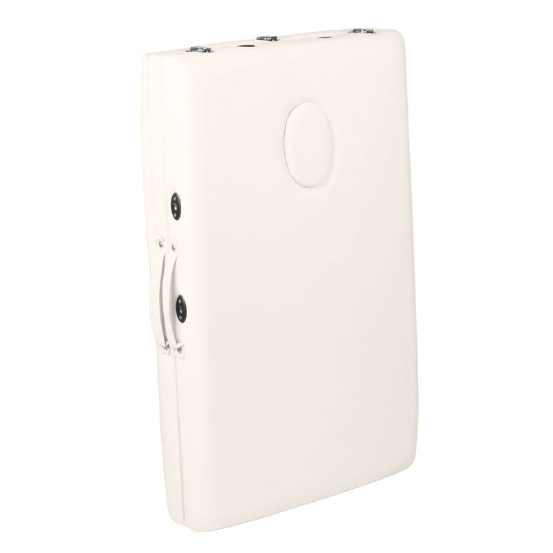 Folding massage table, aluminum comfort, 2-section cream - BVShop