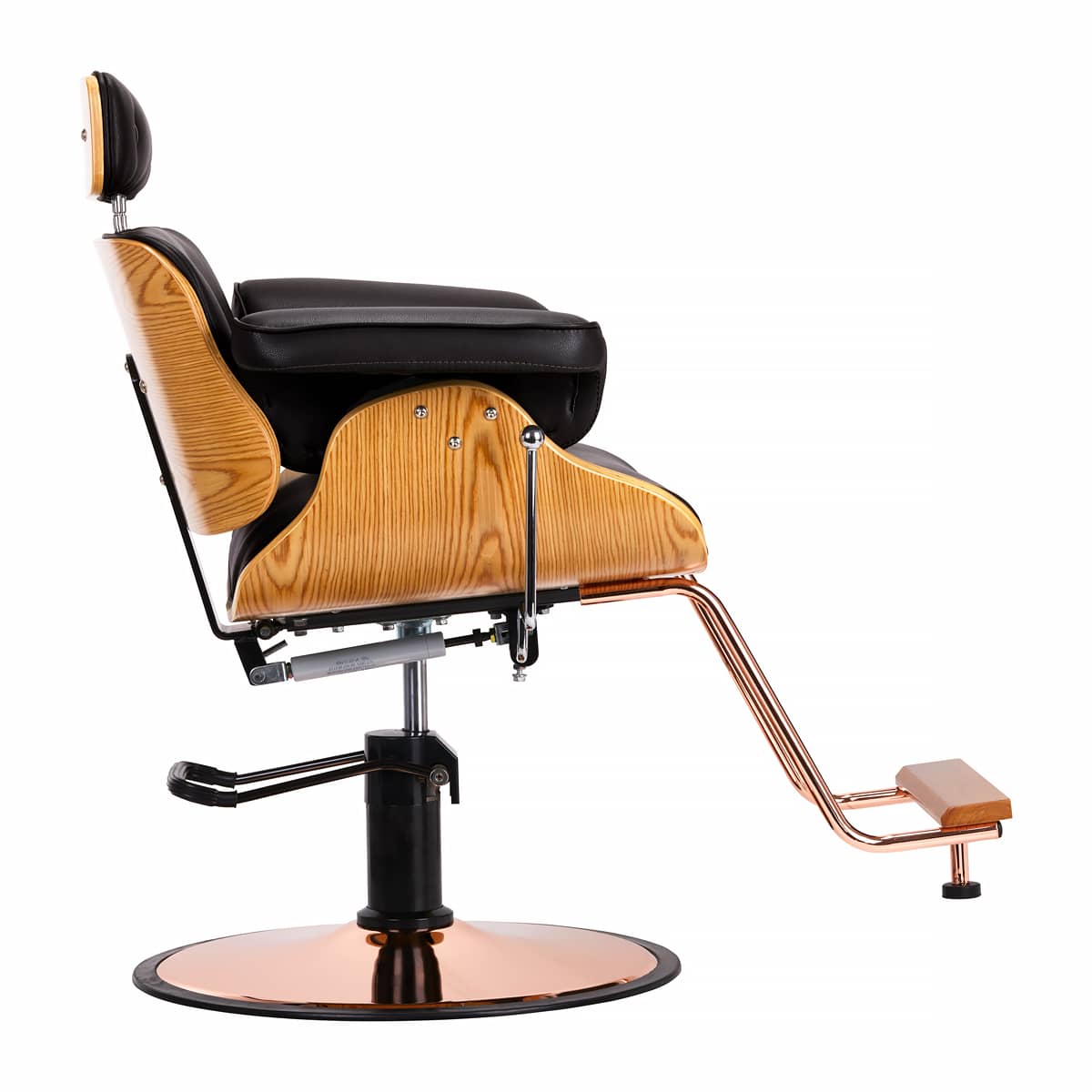 Gabbiano barber chair florence with an adjustable black headrest - BVShop