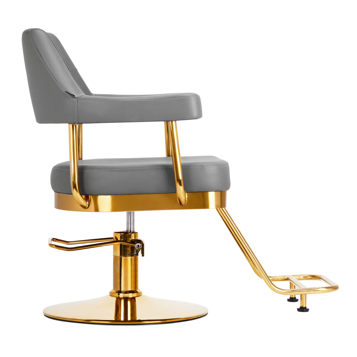 Gabbiano hairdressing chair Granda gold grey - BVShop