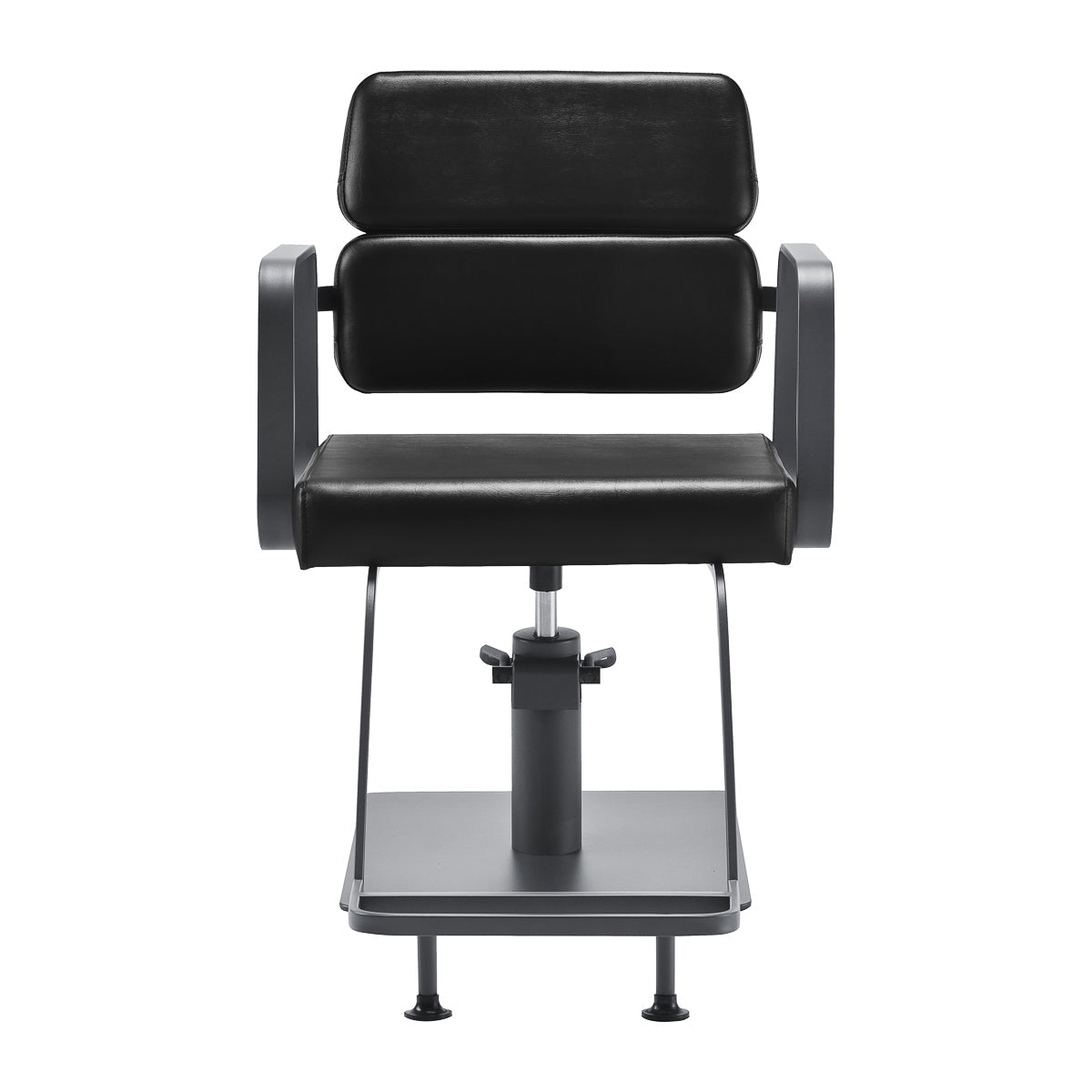 Gabbiano hairdressing chair Porto gray black - BVShop