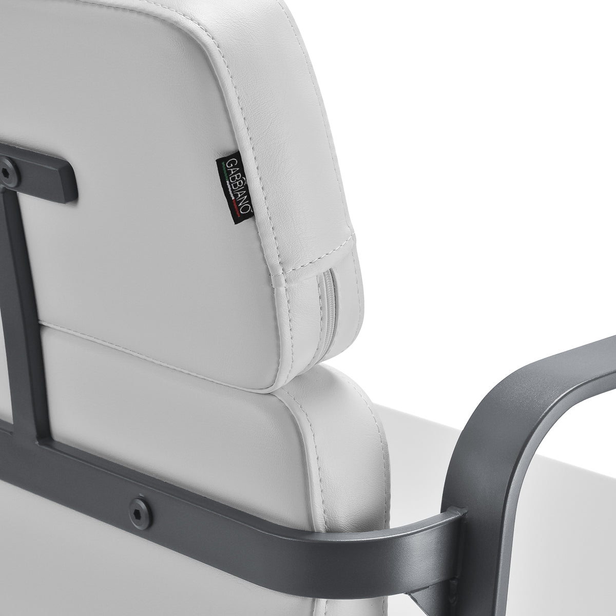 Gabbiano hairdressing chair Porto gray white - BVShop