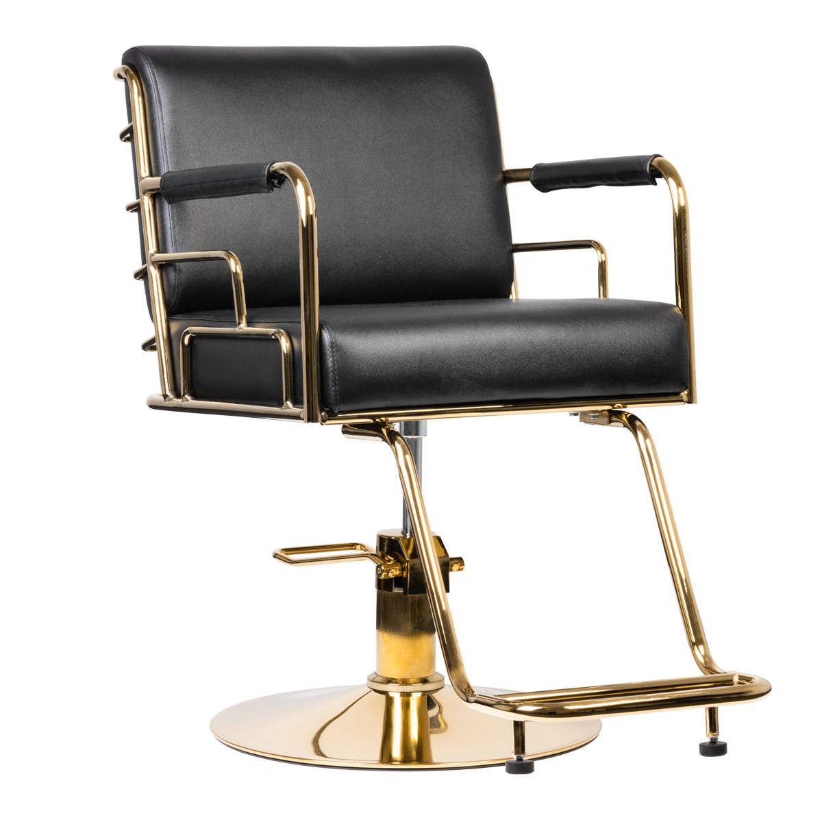 GABBIANO HAIRDRESSING CHAIR PRATO GOLD - BLACK - BVShop