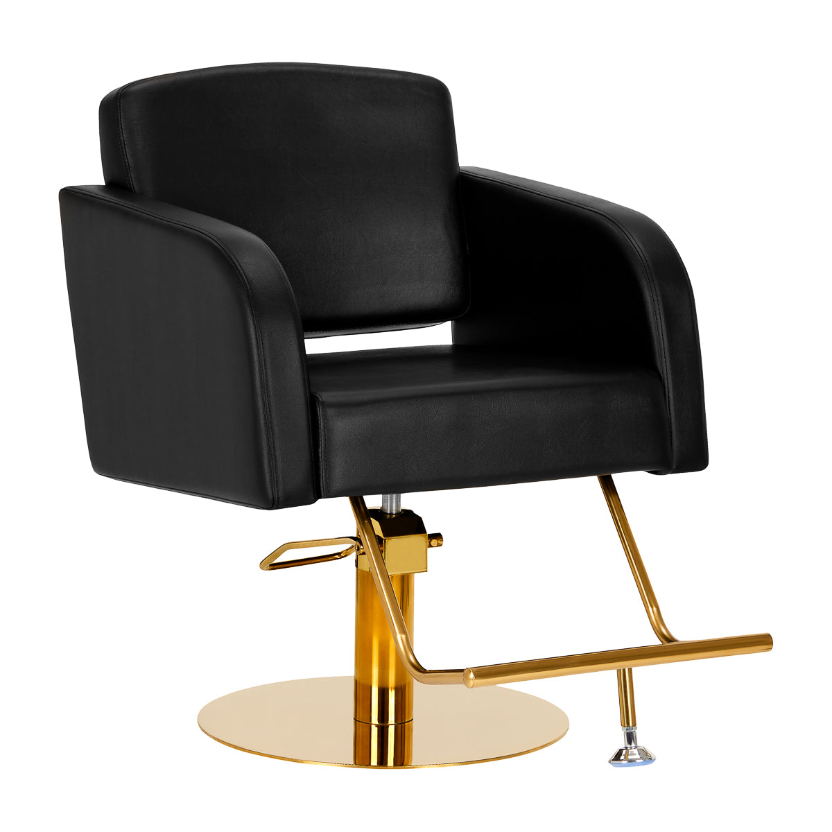 Hairdressing chair Gabbiano Turyn black gold - BVShop
