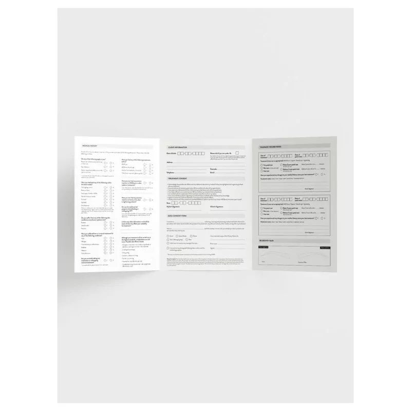 HD Brows Client Record Cards 30pcs - BVShop