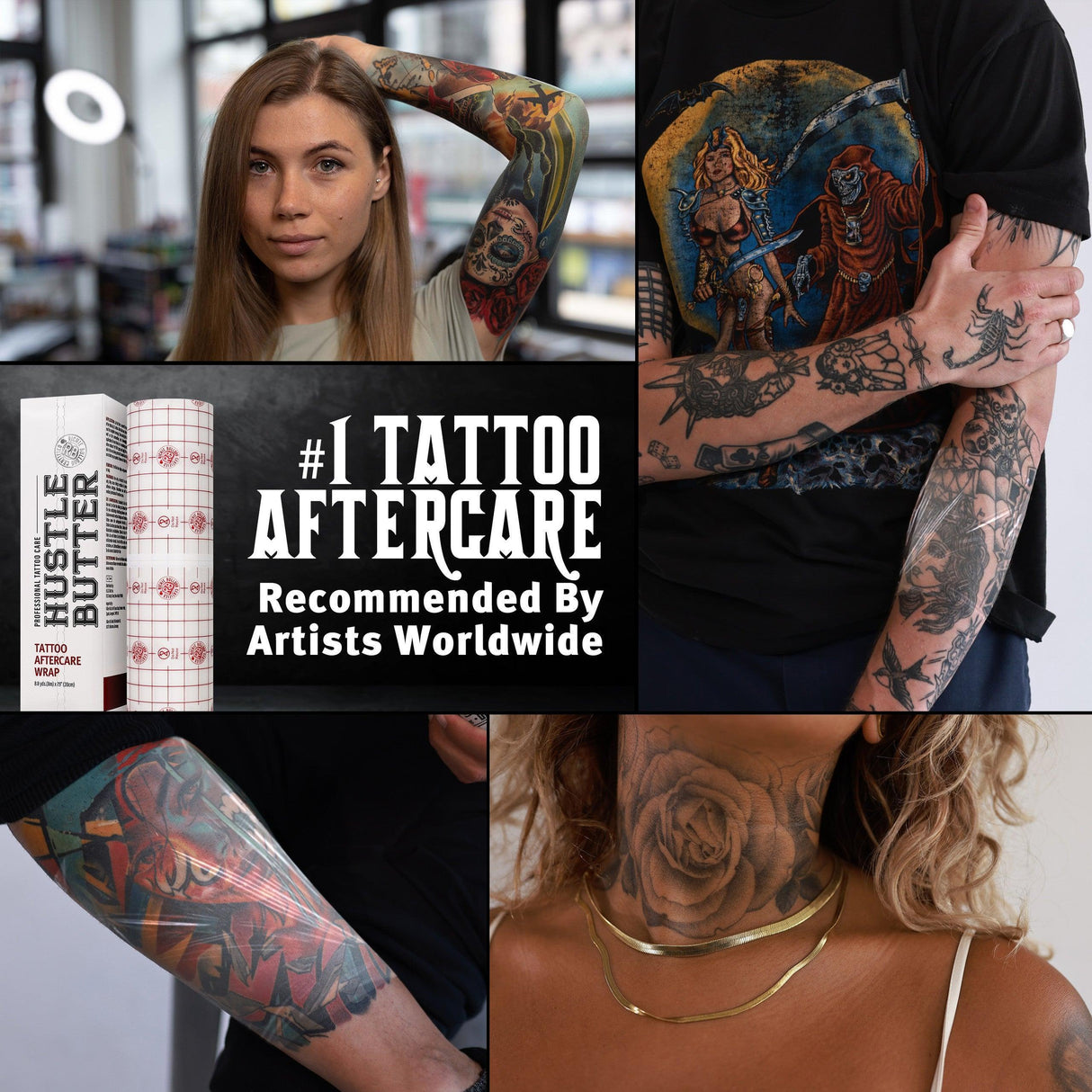 Hustle Butter Tattoo Aftercare Wrap 15cm x 2m - BVShop