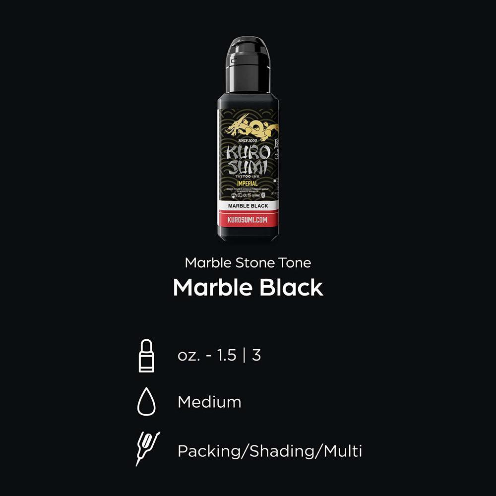 Kuro Sumi Imperial Tattoo Ink Marble Black 44ml - BVShop