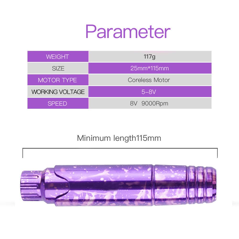 Mast P10 Rotary Tattoo Machine Gradient Purple - BVShop