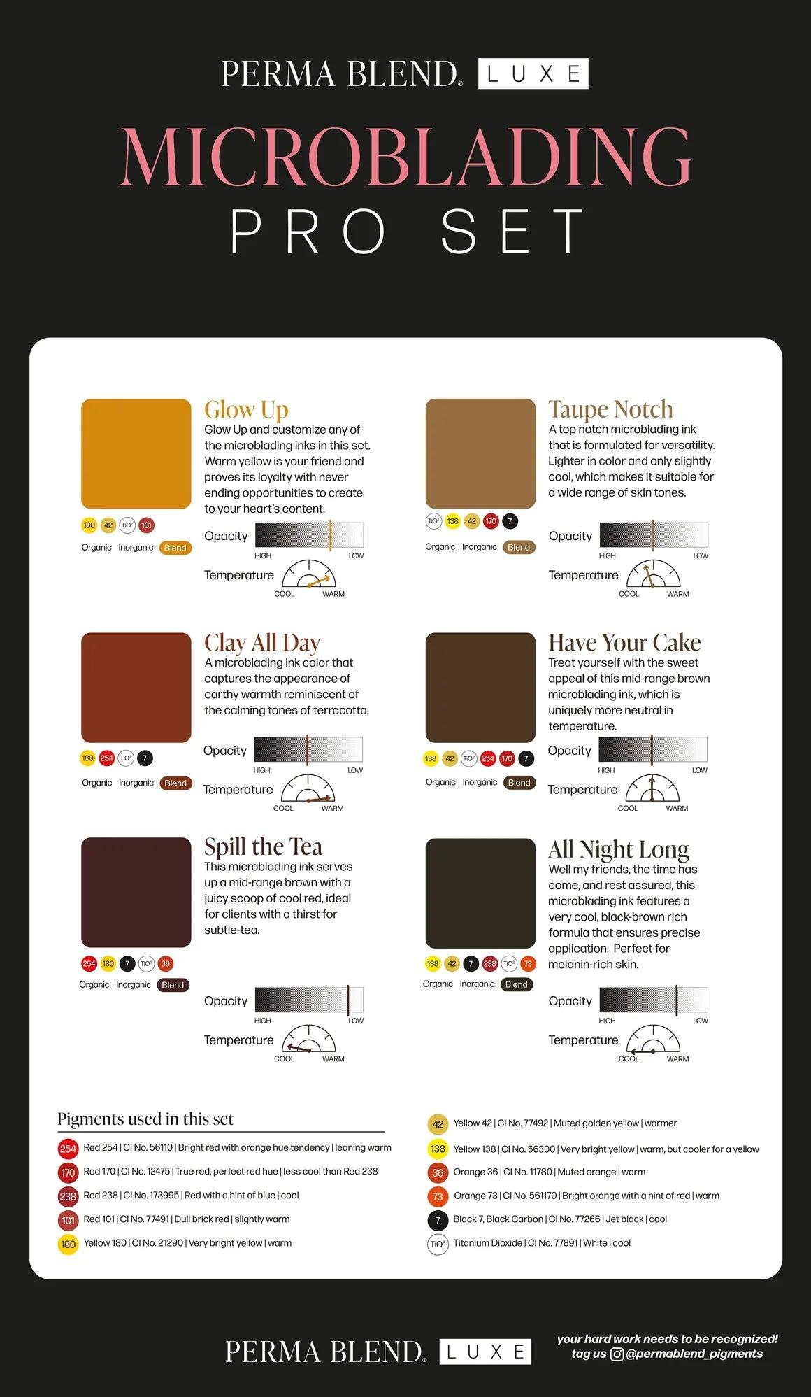 Perma Blend Microblading Pro Pigments Spill The Tea 10ml - BVShop