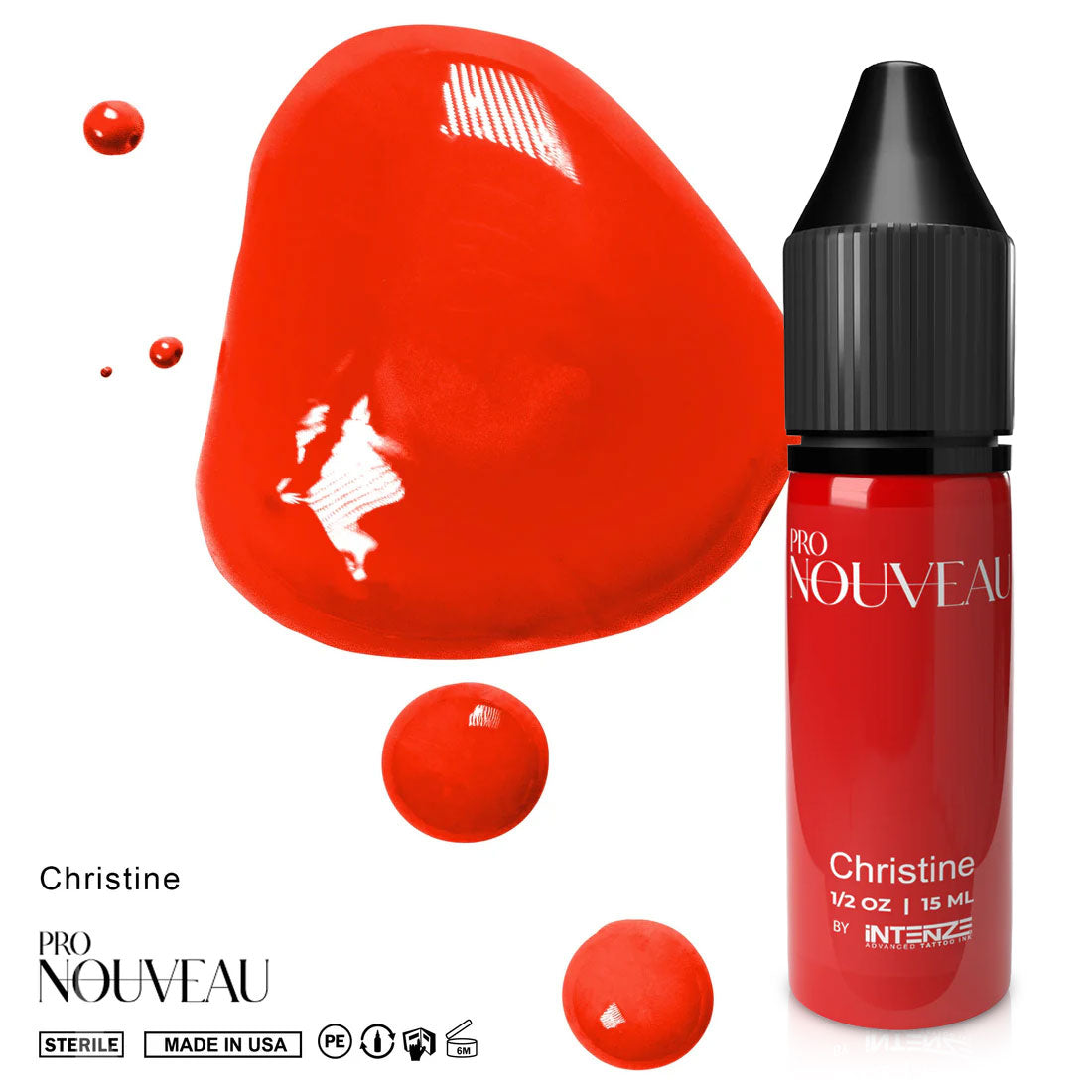 Pro Nouveau Lip Pigments By Intenze Christine 15ml - BVShop