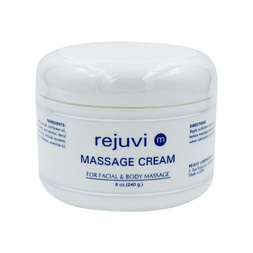 Rejuvi M Massage Cream 240g jar for facial and body massage
