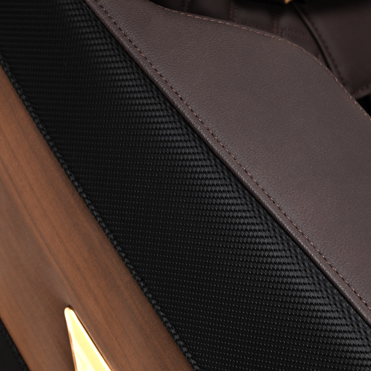 Sakura massage chair 306A wooden leather - BVShop