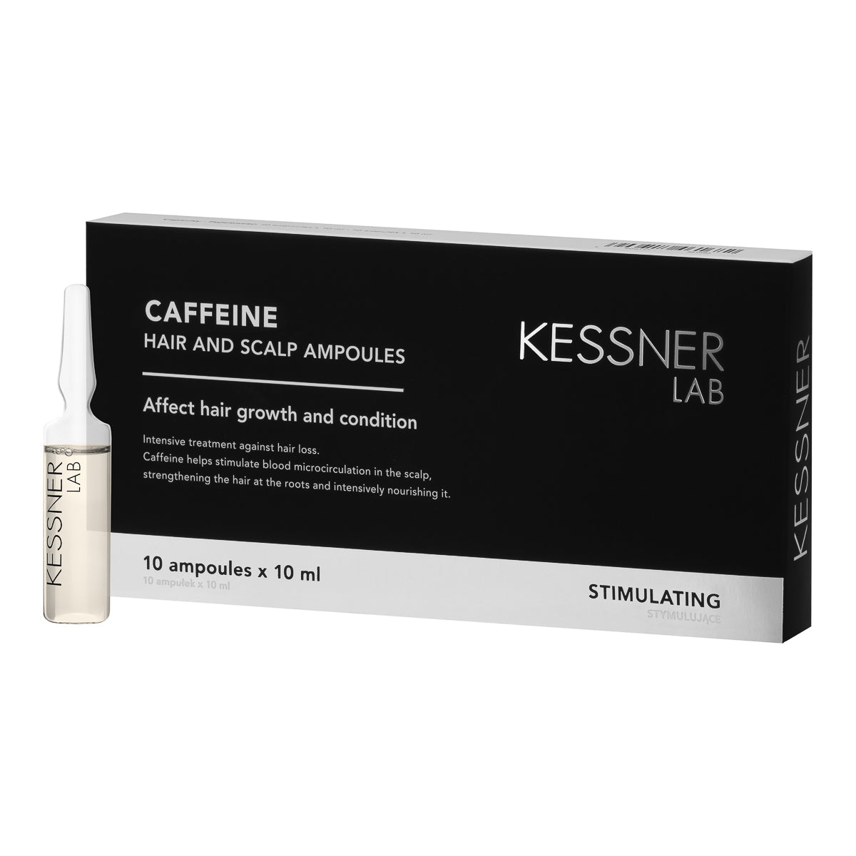 Set of Kessner Lab ampoules: Prebiotic, Moisturising, Caffeine - BVShop