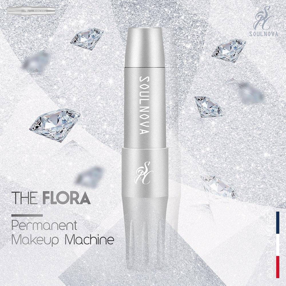 Soulnova The Flora PMU And Tattoo Machine Silver - BVShop