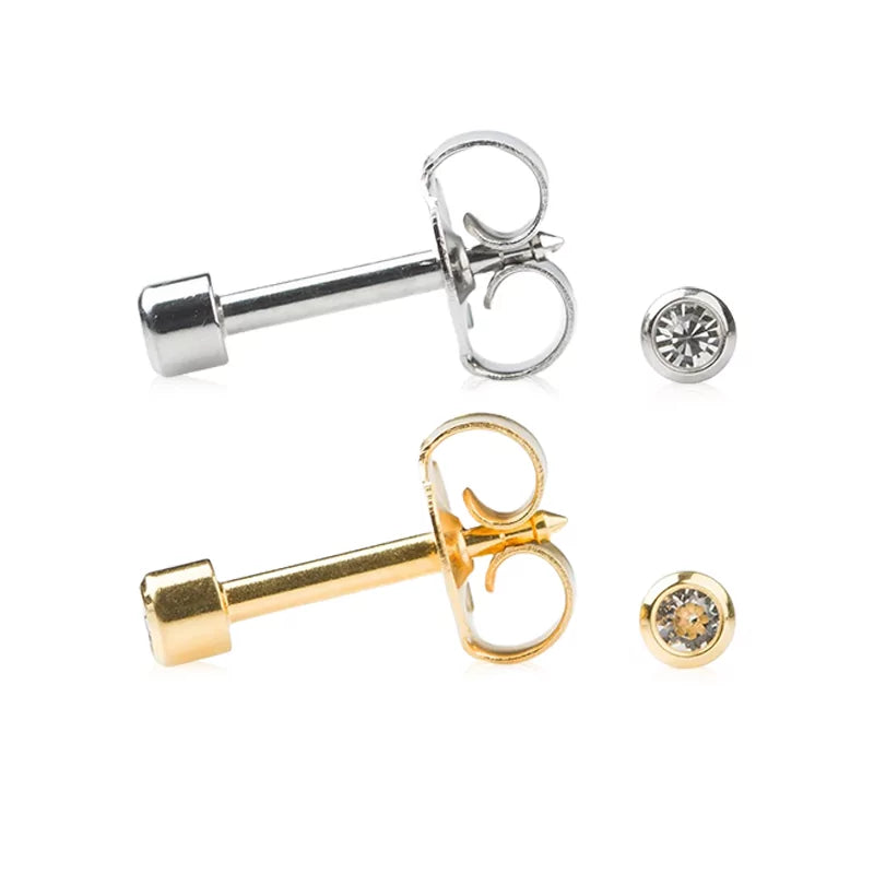 Серьга Studex April Crystal Bezel