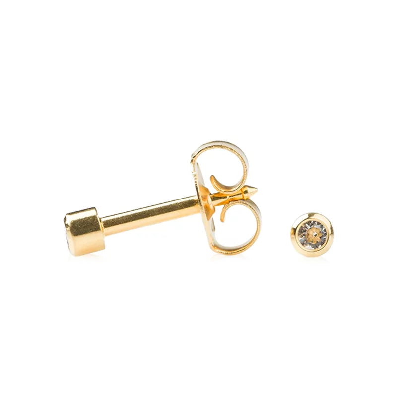 Серьга Studex April Crystal Bezel