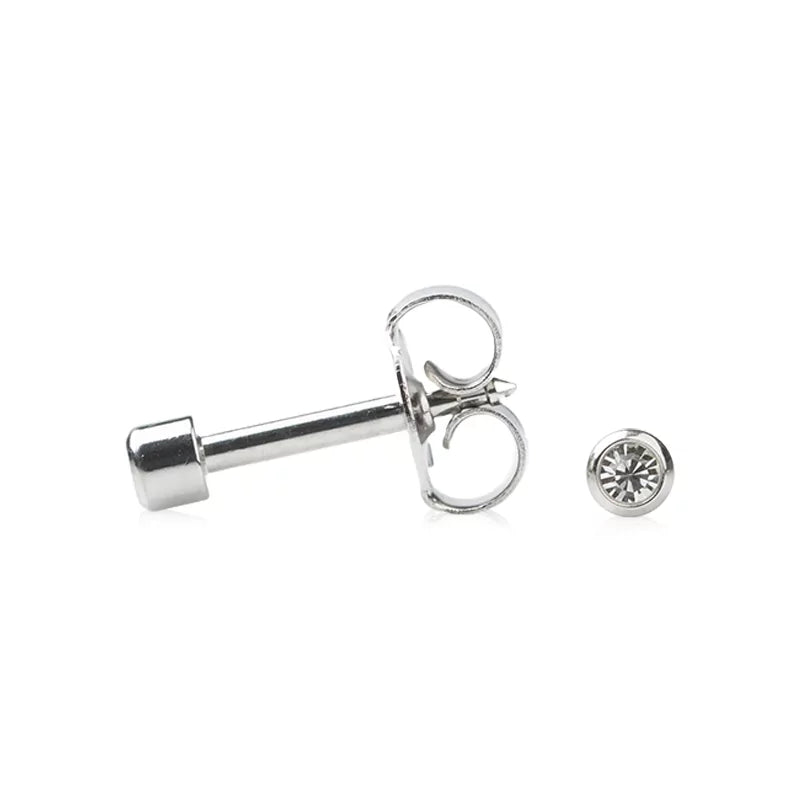 Серьга Studex April Crystal Bezel