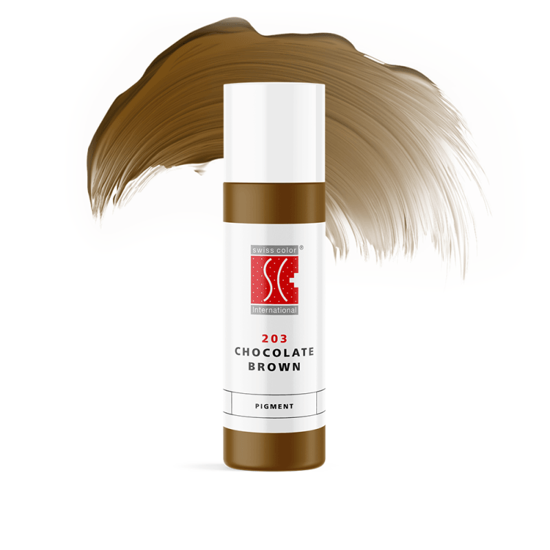 Swiss Color 203 Chocolate Brown Eyebrow Pigment - BVShop