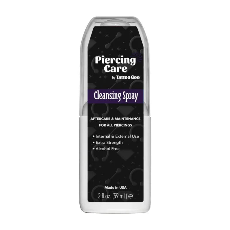 Tattoo Goo X-Pression Saline Cleansing Spray 59ml bottle with spray nozzle, used for tattoo aftercare and skin cleansing.